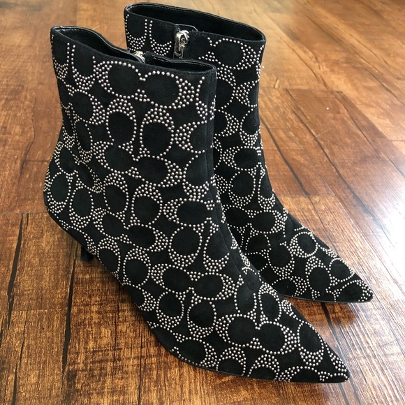 coach jewel studded bootie